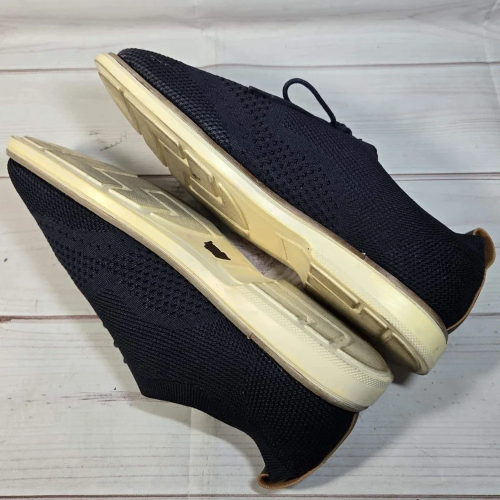 B.‎ Blass Knit Oxford Shoes Memory Foam - Casual Lace Up Navy - Mens Size 9